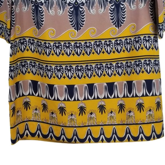 J. Crew Preppy Tribal Paisley Scroll Shift Dress - Picture 5 of 10